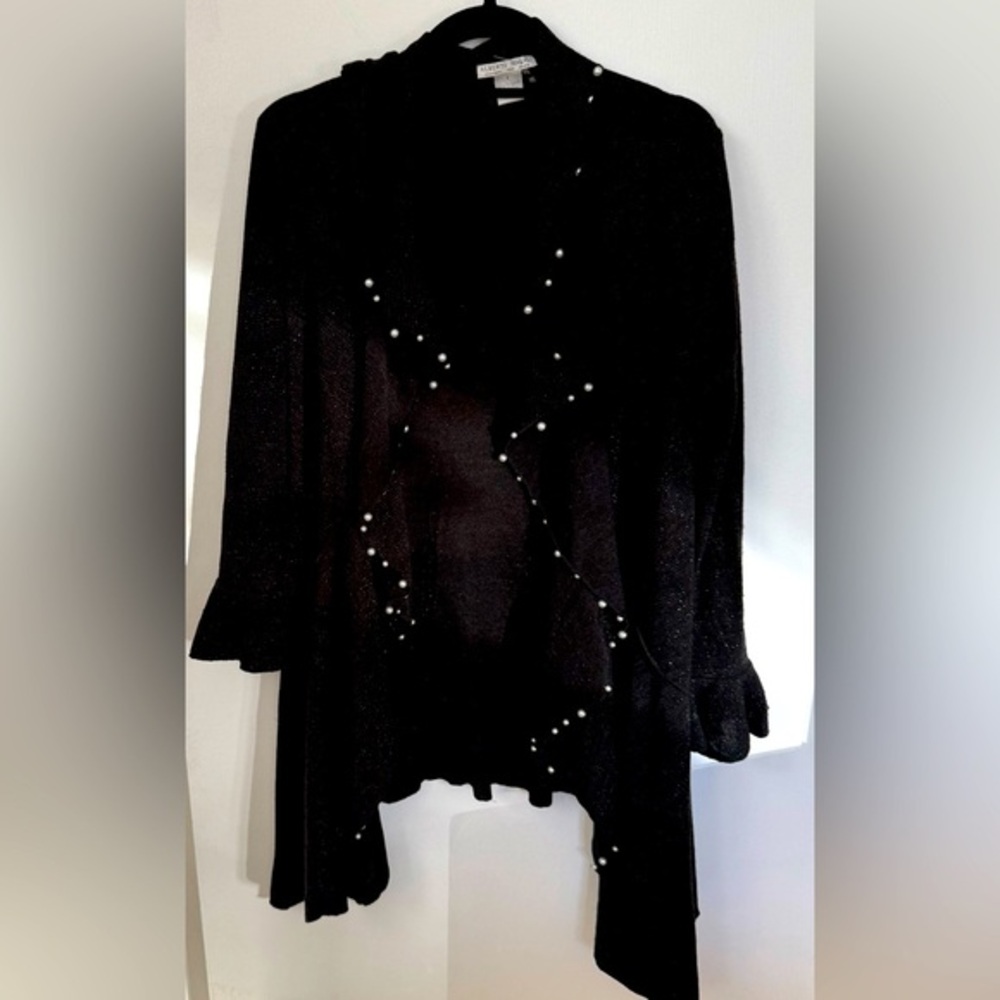 Pearl studded Alberto Makali long cardigan. NWOT💝